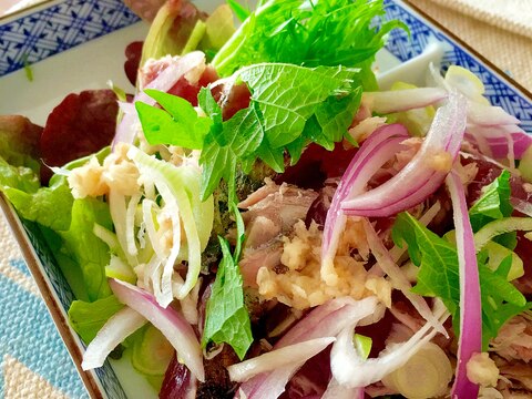 カツオと生姜のシャキシャキサラダ♩